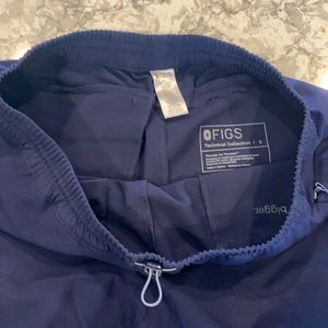 Navy Figs joggers.